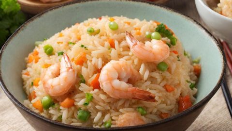 Arroz Frito con Camarones