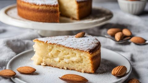 Bizcocho de almendras casero