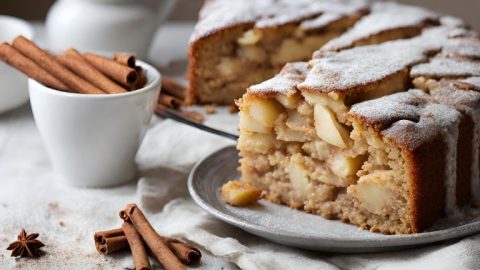 Pastel de Manzana y Canela