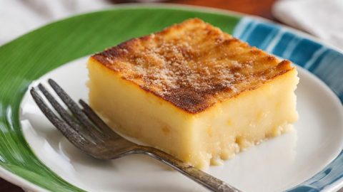 Pastel de Yuca con Macapuno