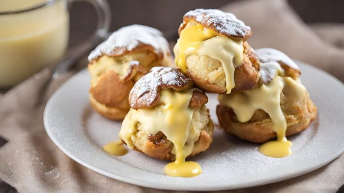 Profiteroles de Mamá con Crema Pastelera