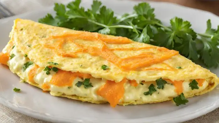 Tortilla de Zanahoria y Queso