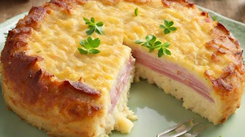 Pastel de Papas Cremoso con Jamón y Queso