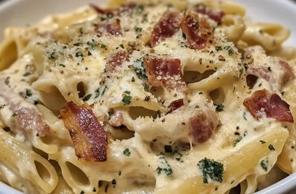 Pasta Cremosa Con Tocino